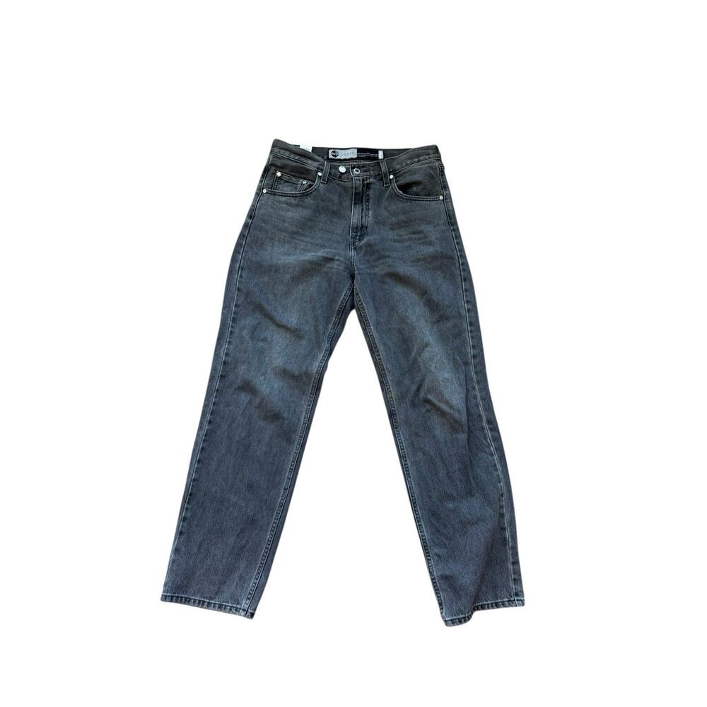 Levis Silvertab Straight Loose Fit Jeans Washed Black Rinse Size 30 X 32